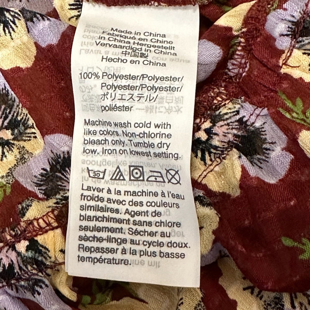 Madewell Drawstring Ruffle-Hem Top - Picture 8 of 9